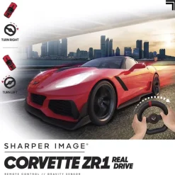 Sharper Image - Coche RC Chevrolet Corvette ZR1 Real Drive