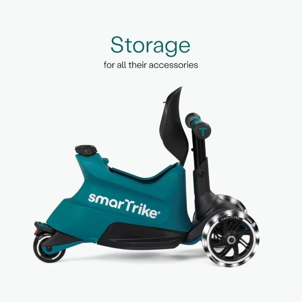 SmarTrike Xtend Scooter+Ride On Teal