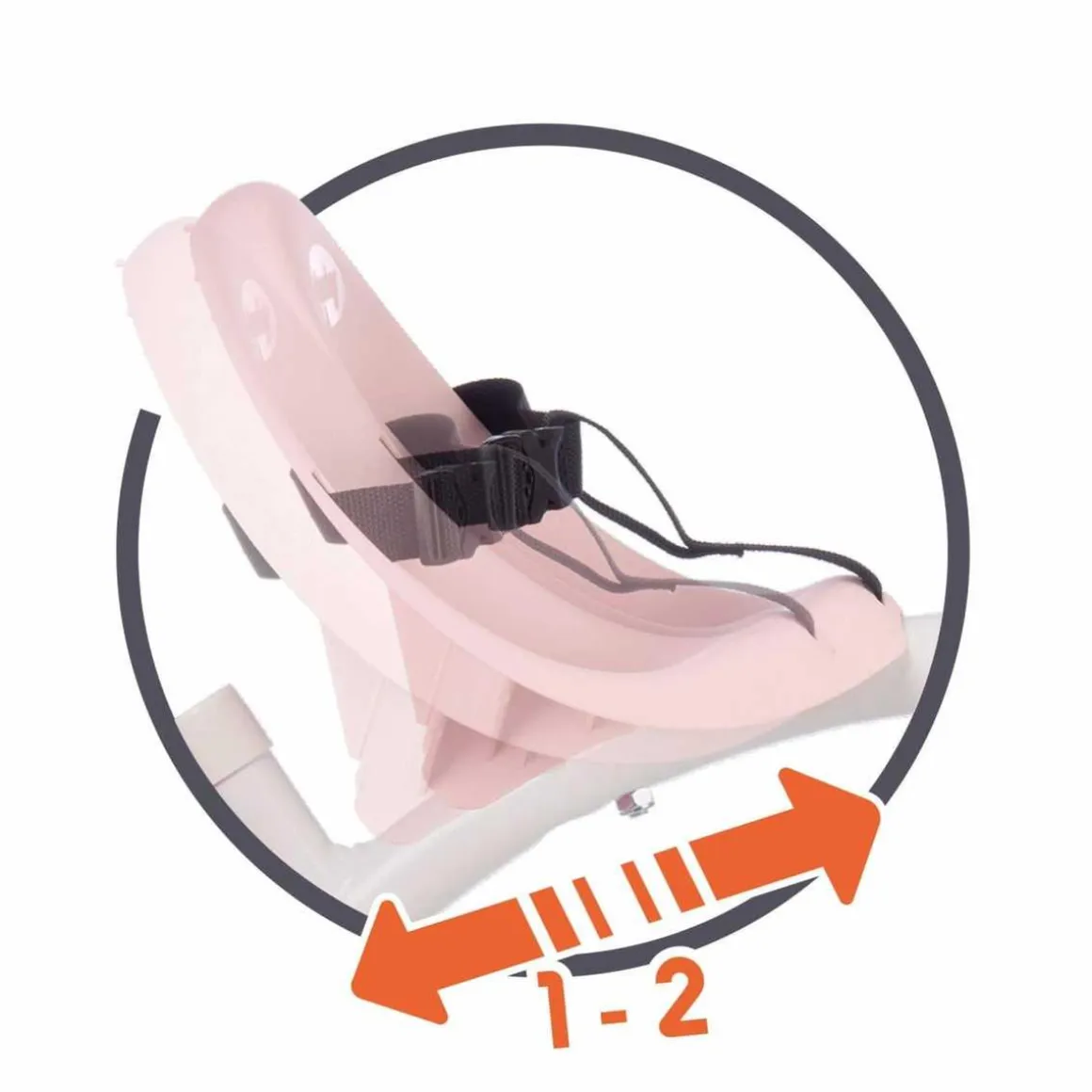 Smoby - Triciclo Evolutivo Be Move de Metal, Color Rosa - 68 x 52 x 52 cm ㅤ