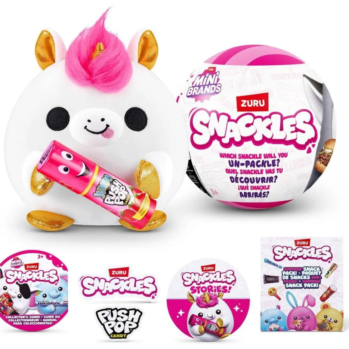 Snackles Surprise Ball Peluche Sorpresa en Cápsula (Varios modelos) ㅤ