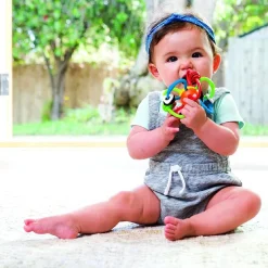 Sonajero mordedor tubos de colores