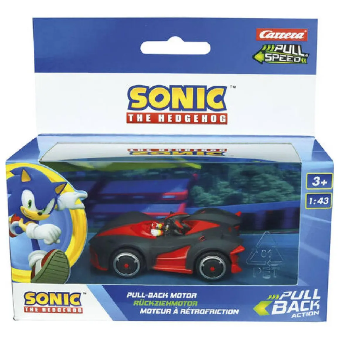 Sonic - Coche de carreras por retrofricción (varios modelos)