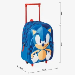 Sonic - Mochila infantil trolley 3D