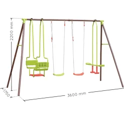 Soulet - Columpio de acero Acier 2B1CL1V