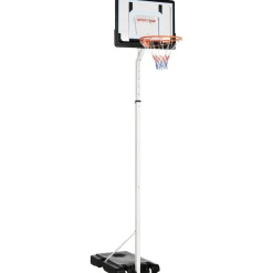 Sportnow - Canasta de baloncesto altura ajustable de 260-305 cm Blanco