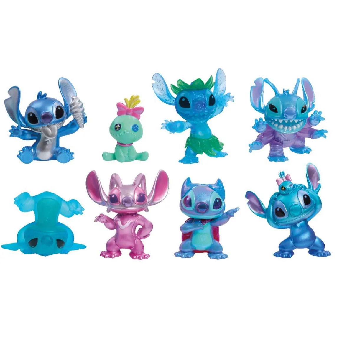Stitch - Pack de 8 figuras Deluxe