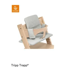 Stokke - Cojín para silla Tripp Trapp gris nórdico