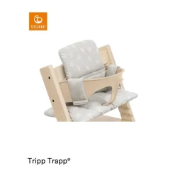Stokke - Cojín para silla Tripp Trapp gris con estrellas