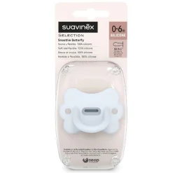 Suavinex - Chupete Butterfly SX Pro silicona Azul - 0-6 meses