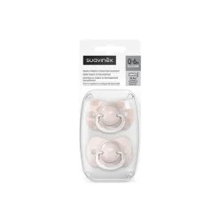 Suavinex - Set de 2 chupetes silicona 0-6 meses SX Pro Rosa