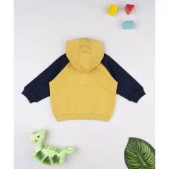 Sudadera amarilla y azul para niño