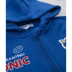 Sudadera azul con capucha Sonic