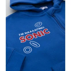 Sudadera azul con capucha Sonic