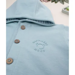 Sudadera azul con capucha para niño