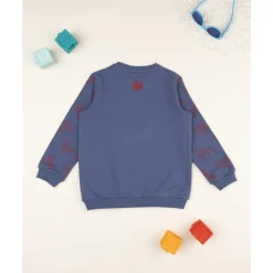 Sudadera azul para niño con Spiderman