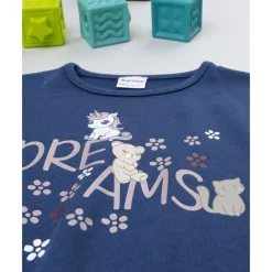 Sudadera de niña azul con estampado Dreams