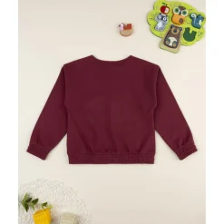 Sudadera de niña burdeos Best Friends