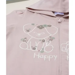 Sudadera de niña rosa con estampado de osos