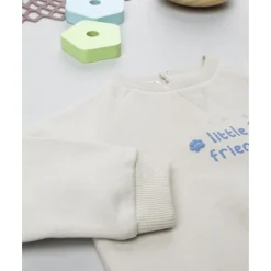 Sudadera de niño crema Little Friends