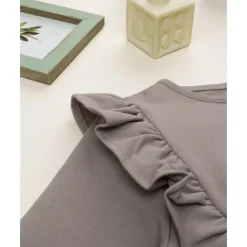 Sudadera marrón para niña con estampado de Minnie