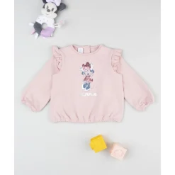 Sudadera niña rosa Minnie