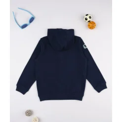 Sudadera niño azul oscuro capucha