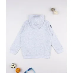 Sudadera niño gris con dinosaurio