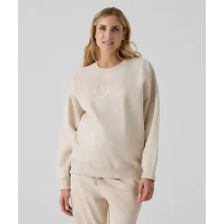 Sudadera premamá crudo con bordado