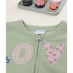 Sudadera verde “Love” para niña