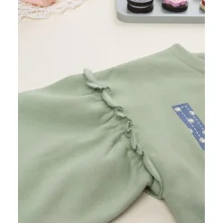 Sudadera verde “Love” para niña