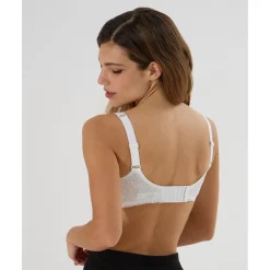 Sujetador de lactancia blanco con encaje