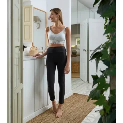 Sujetador de lactancia gris con encaje