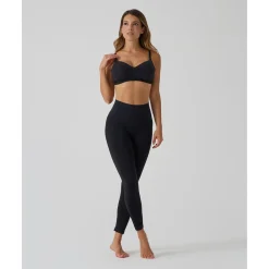 Sujetador de lactancia negro de canalé