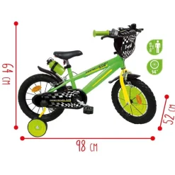 Sun & Sport - Bicicleta 14'' verde