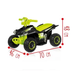 Sun & Sport - Quad eléctrico verde 6V