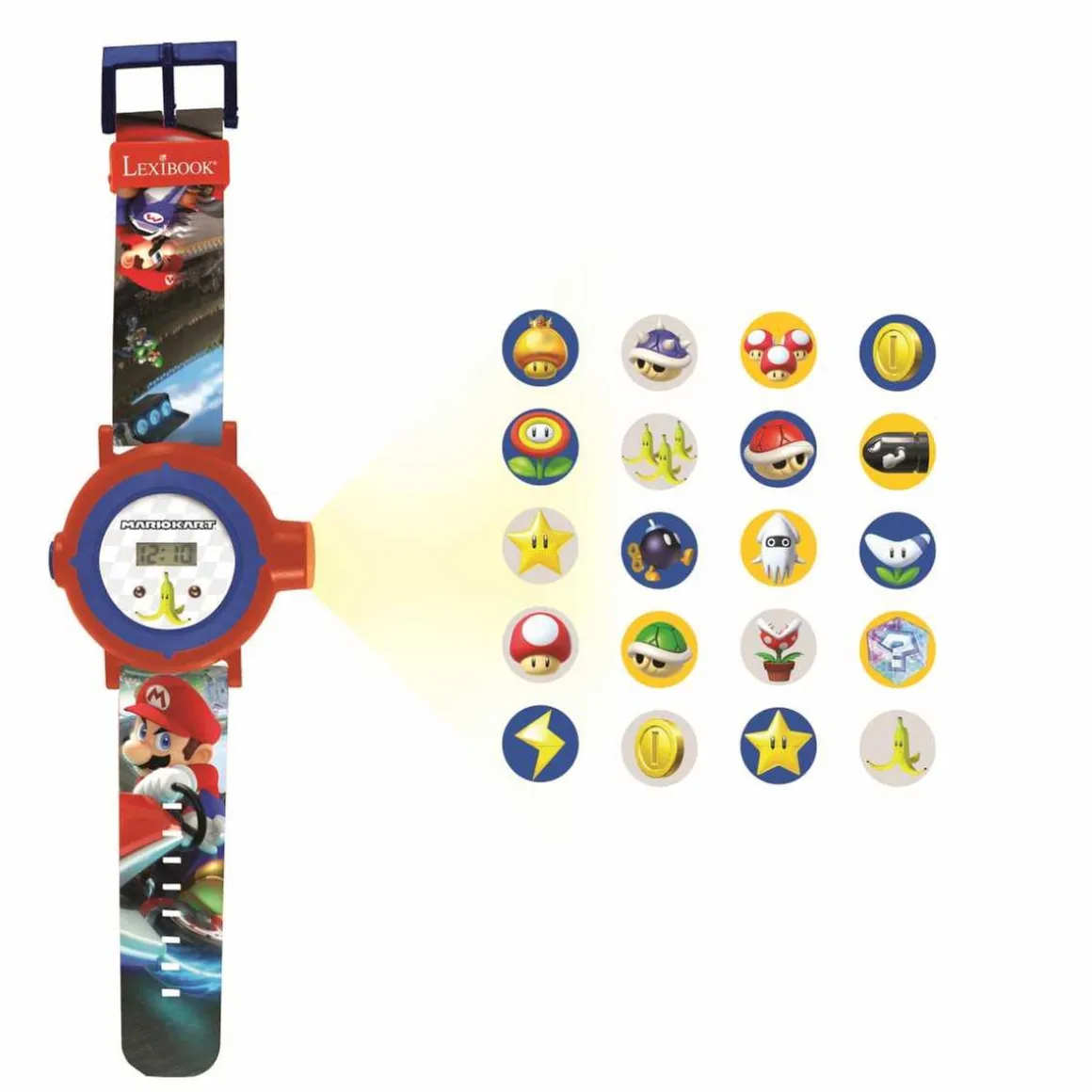 Super Mario - Reloj proyector digital