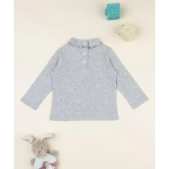 Suéter para niña color gris claro