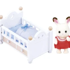 Sylvanian Families - Set Bebé Conejo Chocolate (Cama)