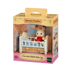 Sylvanian Families - Set Bebé Conejo Chocolate (Cama)