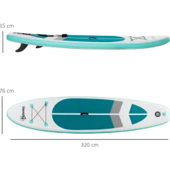 Tabla de paddle surf hinchable Outsunny blanca