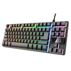 Teclado con iluminación TKL gaming - Trust GXT 833 THADO (español)
