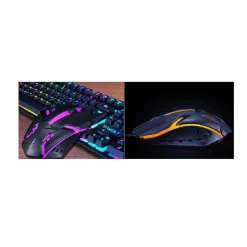 Teclado Gaming retroiluminado con ratón