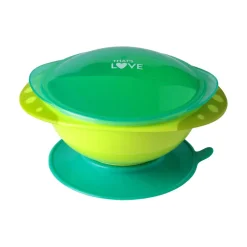 That's Love - Plato con tapa hermética, ventosa y compartimentos internos
