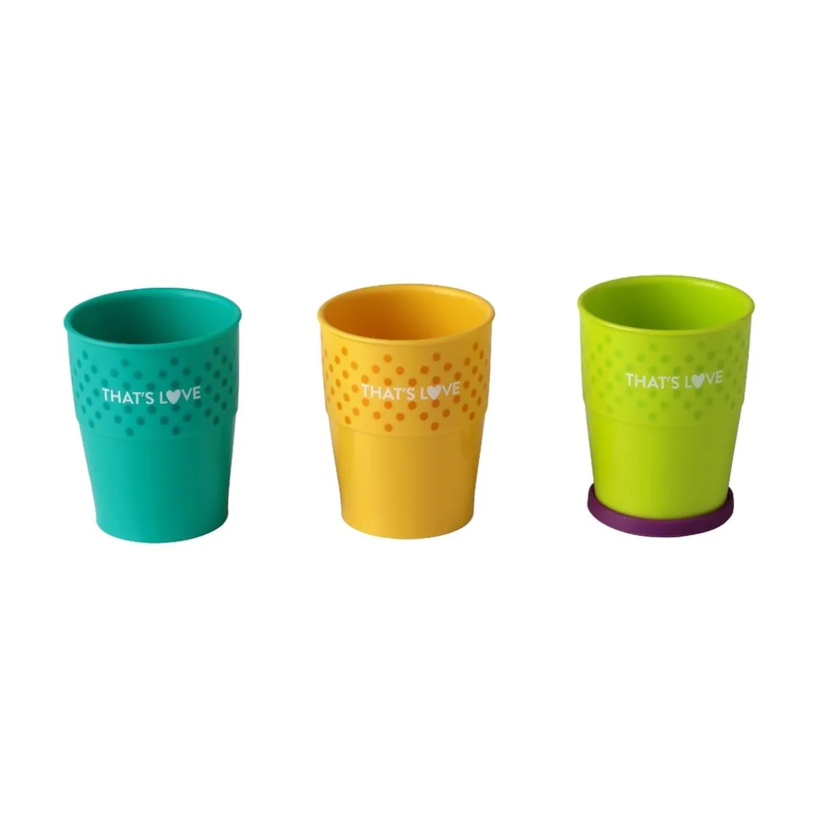 That's Love - Set de 3 vasos antideslizantes