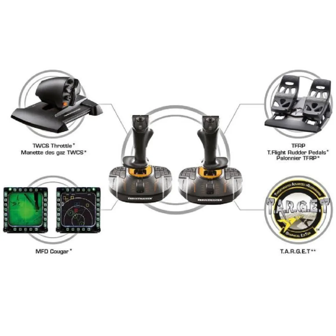 Thrustmaster - T.16000M FCS Space SIM DUO - PC