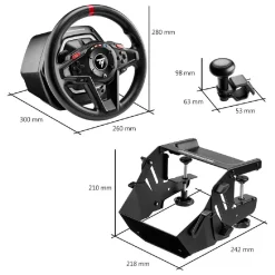 Thrustmaster - Volante y Pedales T128 Simtask Pack XBOX