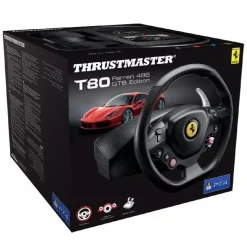 Thrustmaster - Volante y Pedales T80 Ferrari 488 GTB para PS4/PC