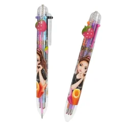 Top Model - Bolígrafo gel con 6 colores