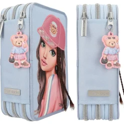 Top Model - Estuche triple Team Teddy Azul