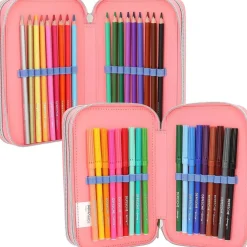 Top Model - Estuche triple con lentejuelas